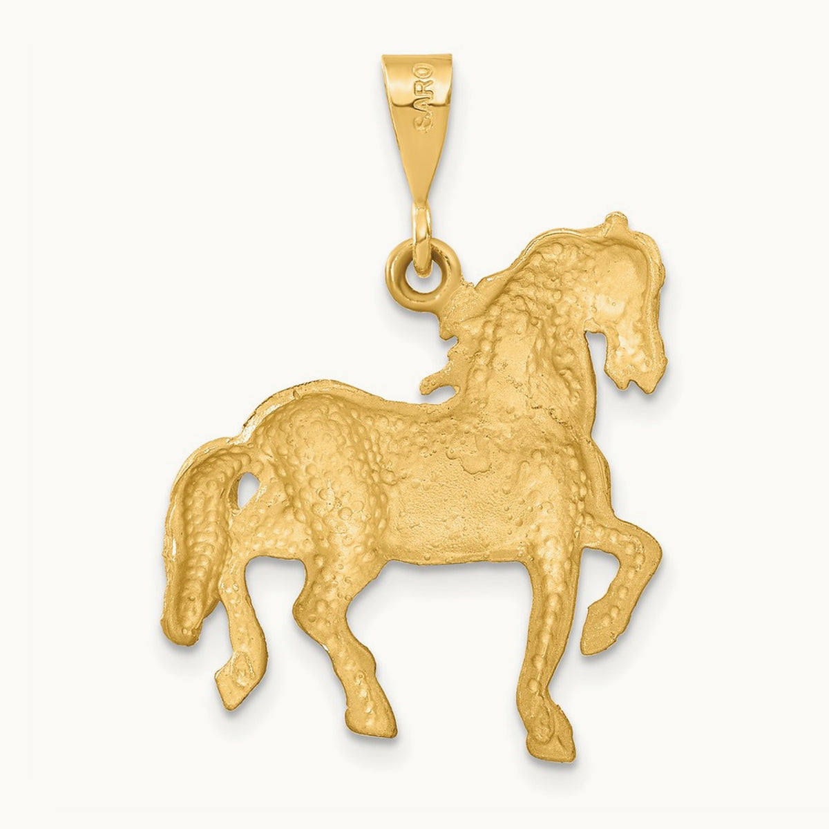 Horse Pendant, 14K