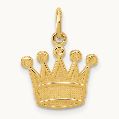 Kings Crown Charm, 14K