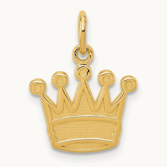 Kings Crown Charm, 14K
