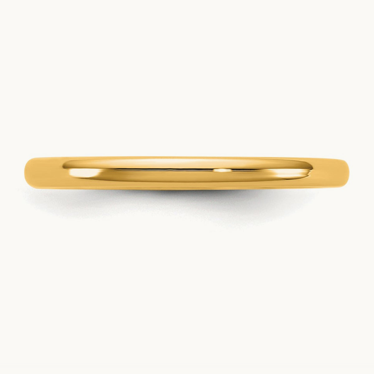 European Comfort Fit Band — 14K Yellow Gold, 2mm