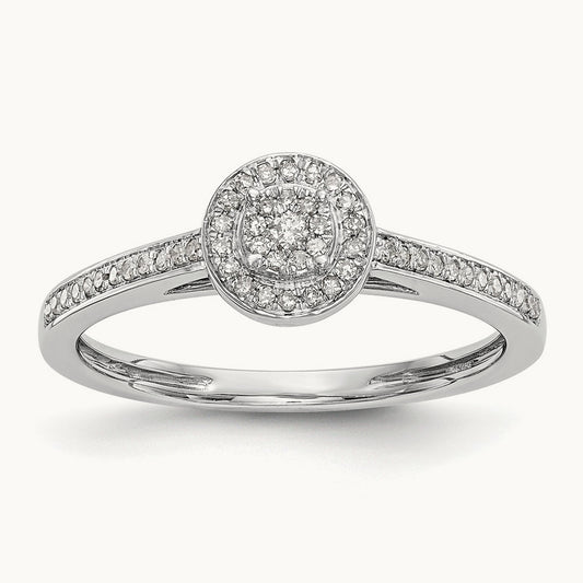 Cluster Engagement Ring, 0.20 ct tw