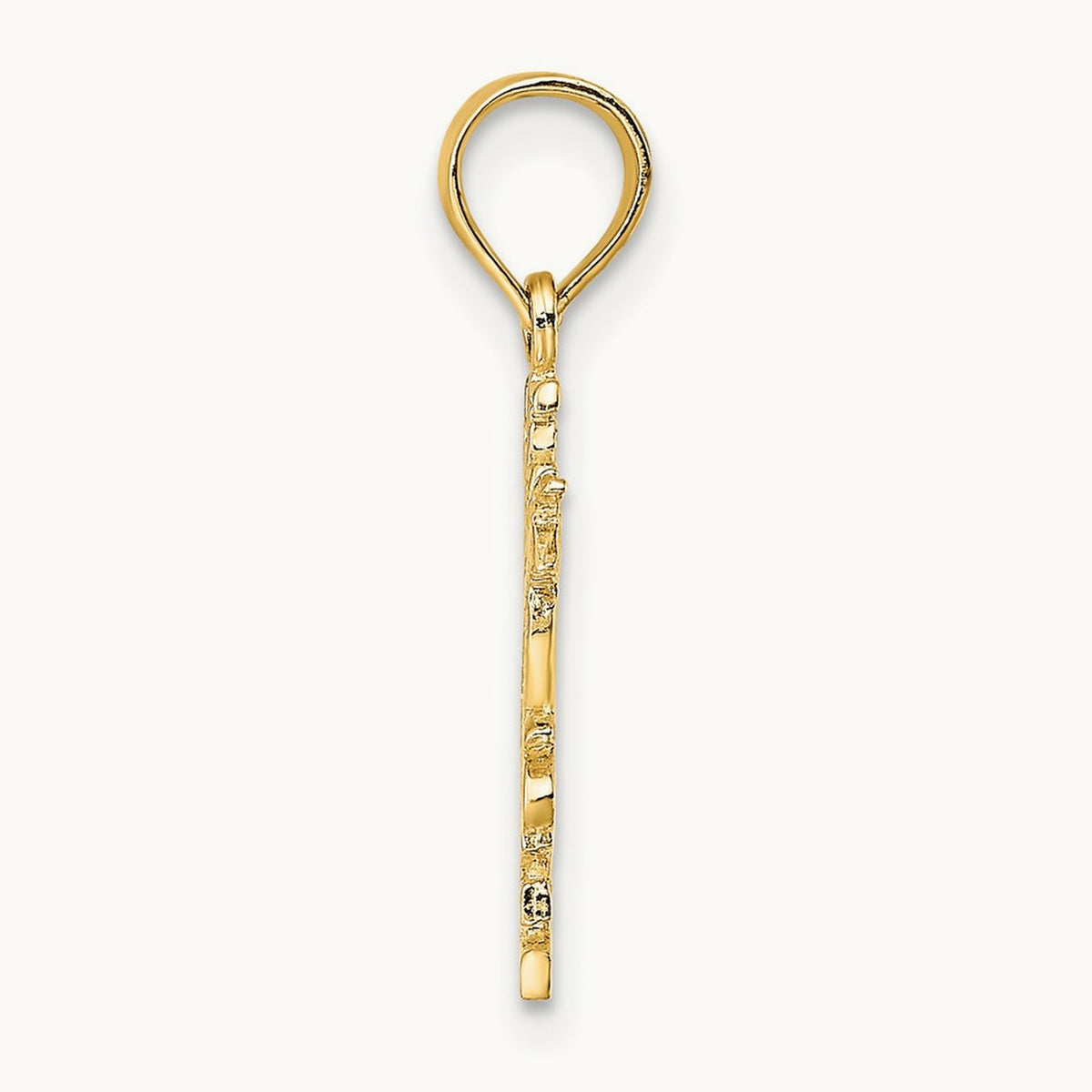 HE LOVES ME Heart Charm, 14K