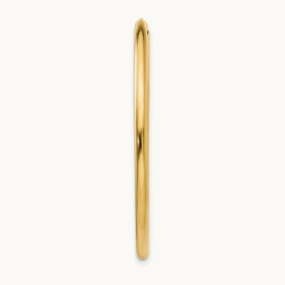 Single 14k Polished Round Endless Hoop Earring, 2mm