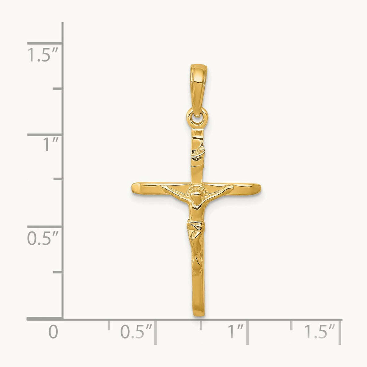 Crucifix Pendant, 14K