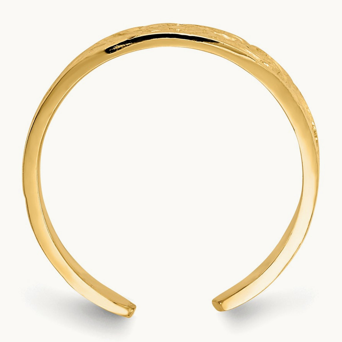 Flower/Scroll Toe Ring, 14K