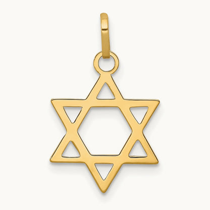Star of David Pendant, 14K