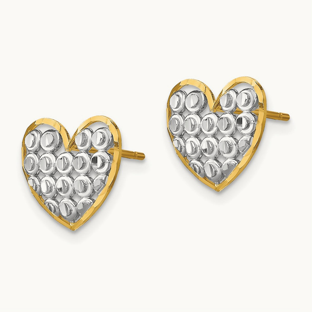 w/ D/C Heart Post Earrings — photo set
