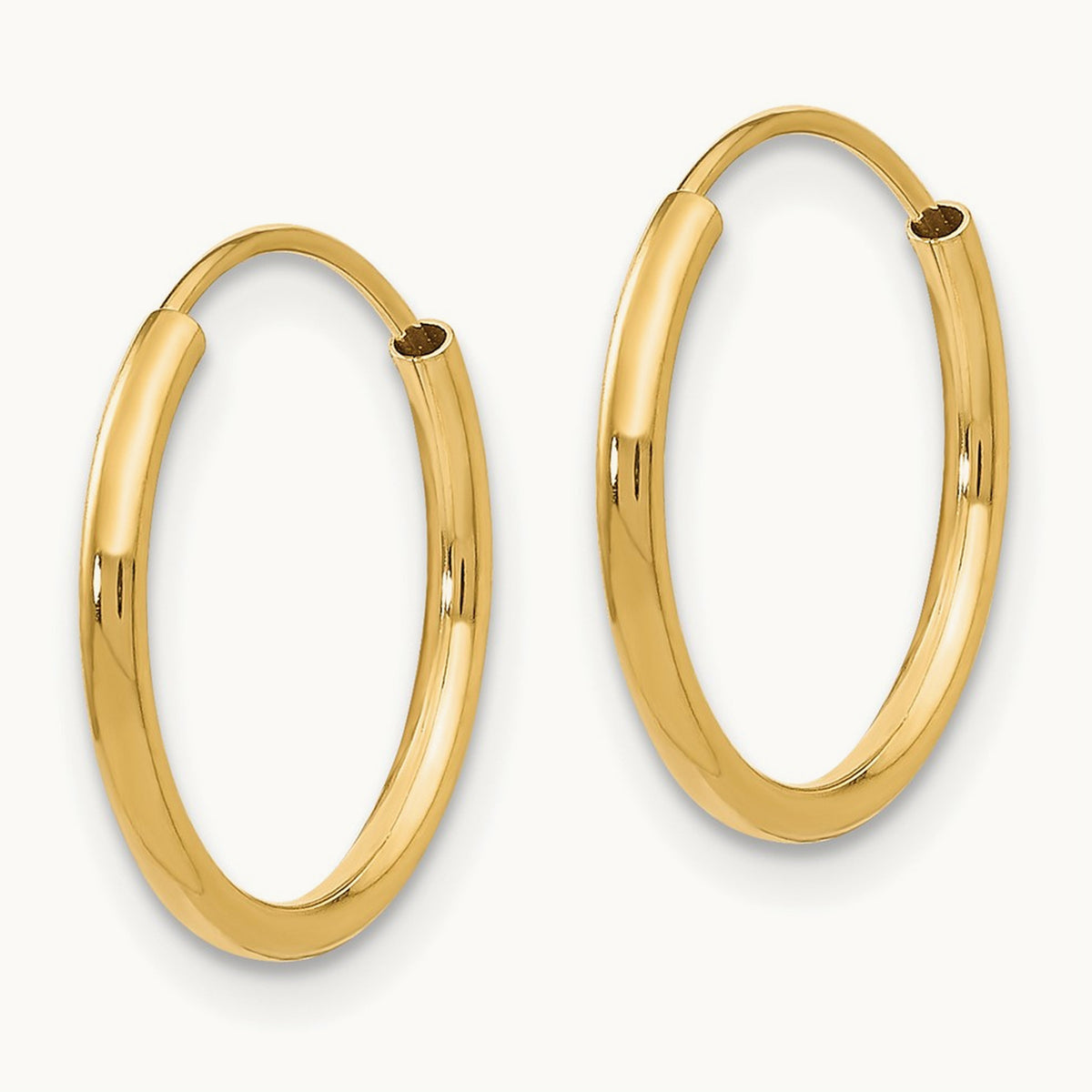Madi K Endless Hoop Earrings, 14K