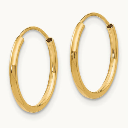 Madi K Endless Hoop Earrings, 14K