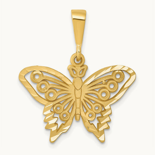 Butterfly Charm, 14K