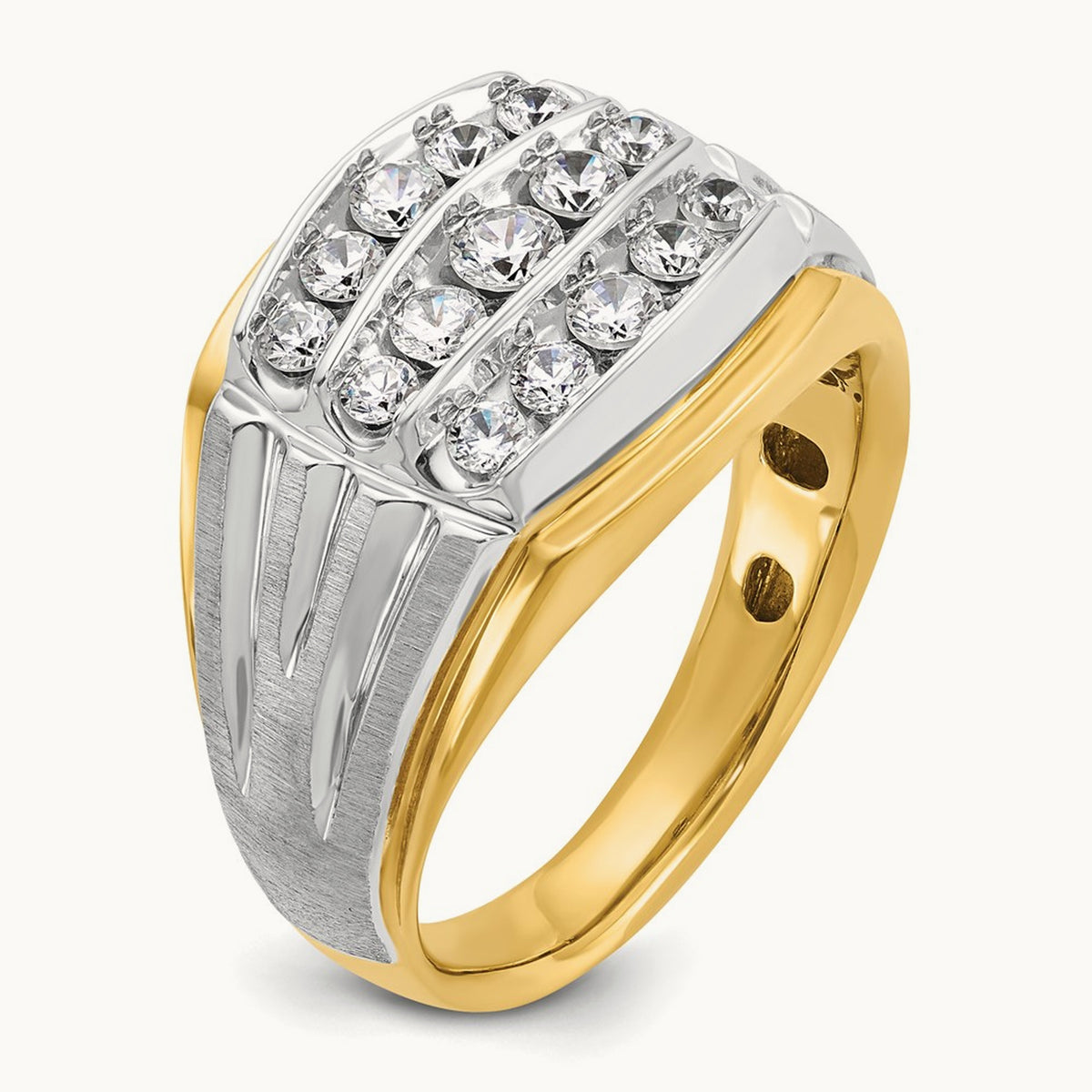 Men's Cluster Ring, 1.00 ct tw Lab-Grown Diamond