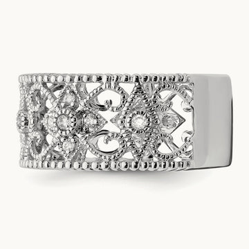 Fashion Band, 0.25 ct tw Lab-Grown Diamond — 14K White Gold