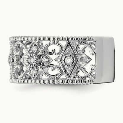 Fashion Band, 0.25 ct tw Lab-Grown Diamond — 14K White Gold
