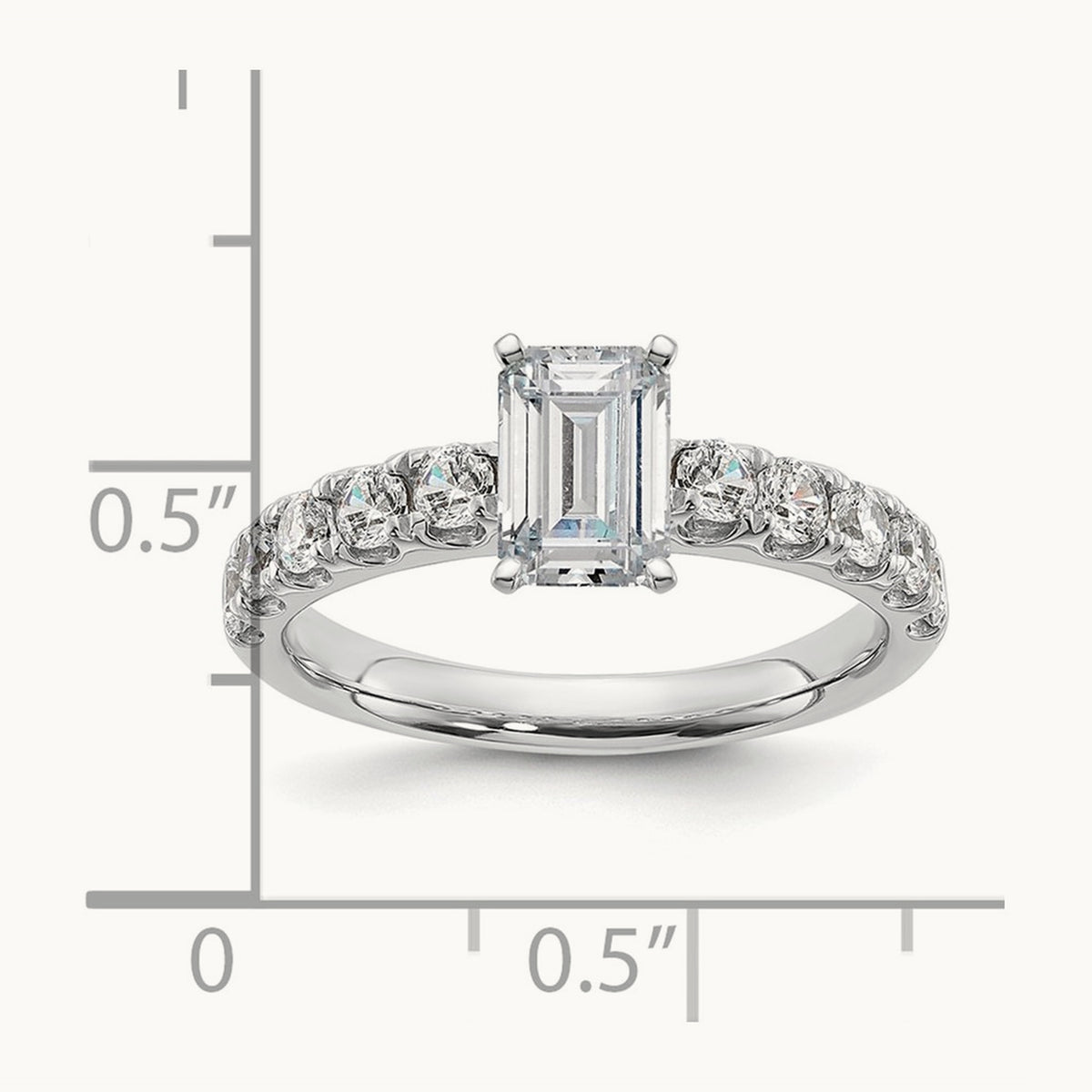 Emerald Engagement Ring — 1 3/4 ct, 7