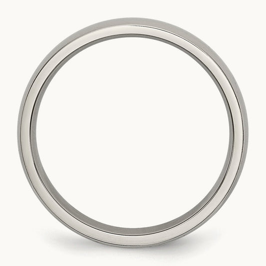 Polished Half Round Band — 4mm