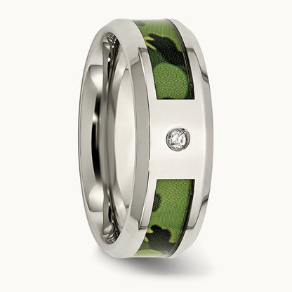 Polished Camouflage Diamond Band — photo set