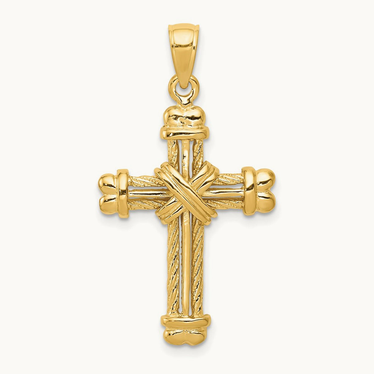 Polished / Textured Cross Pendant — photo set