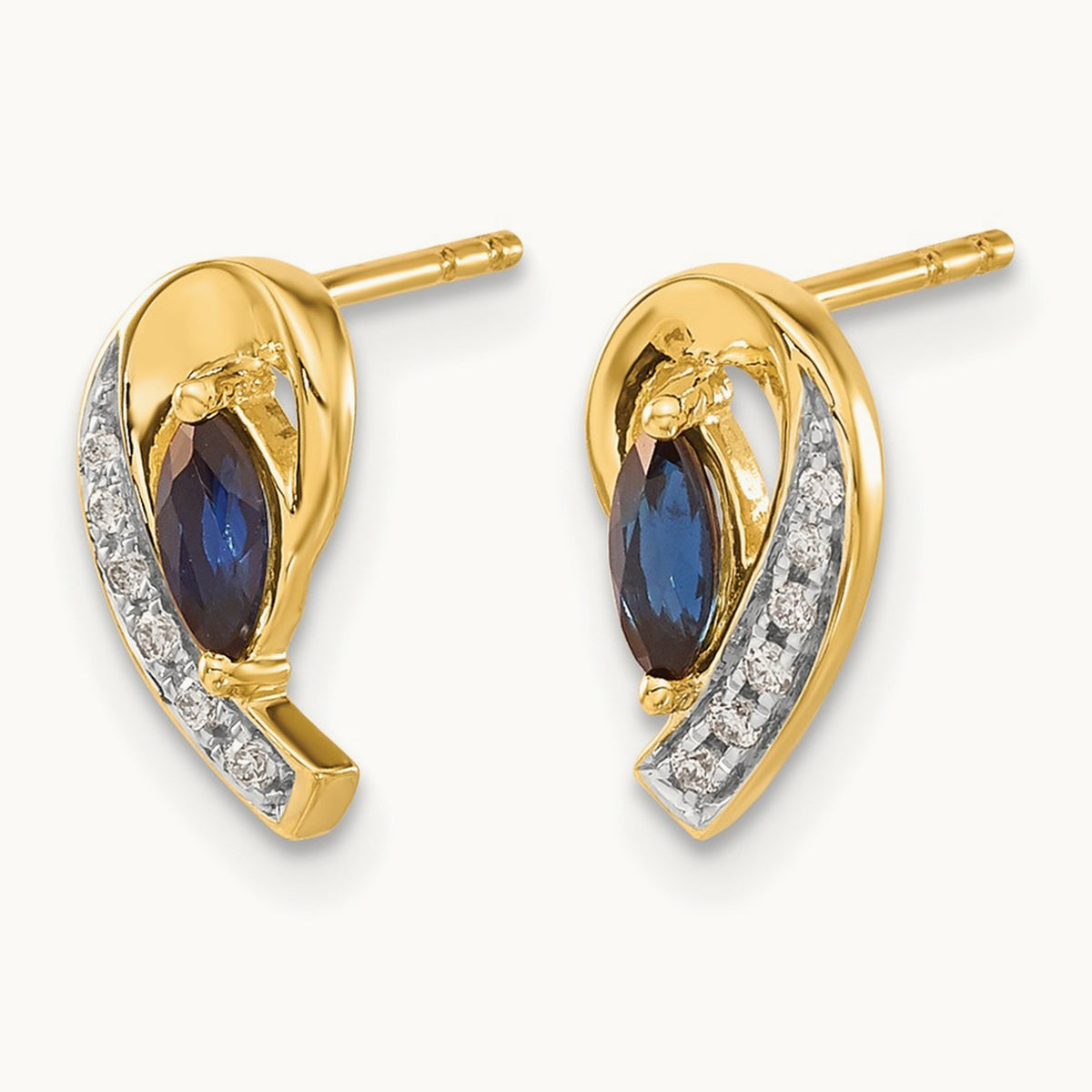 Diamond and Sapphire Earrings — photo set