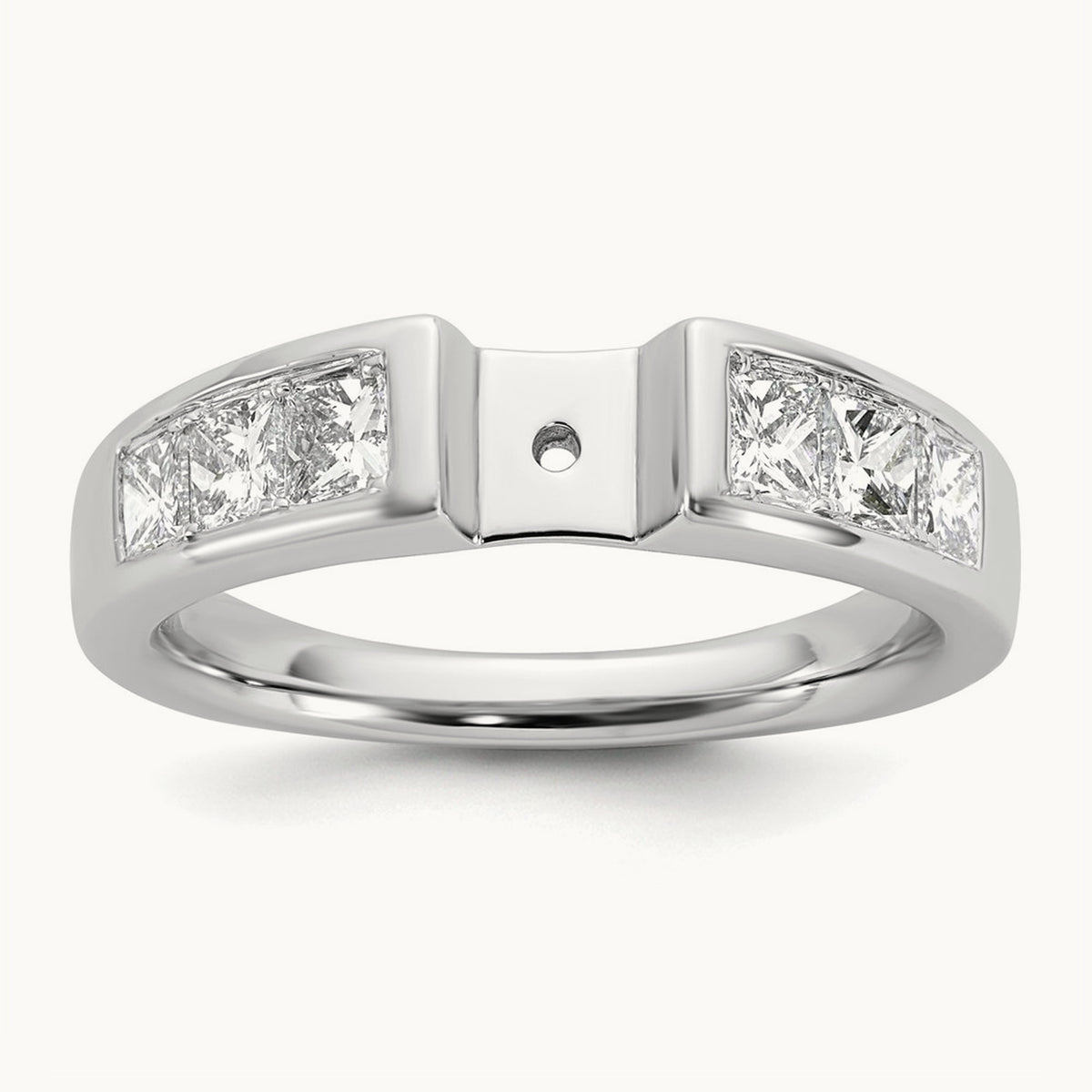 Peg Set Semi-Mount Engagement Ring, 1.00 ct tw