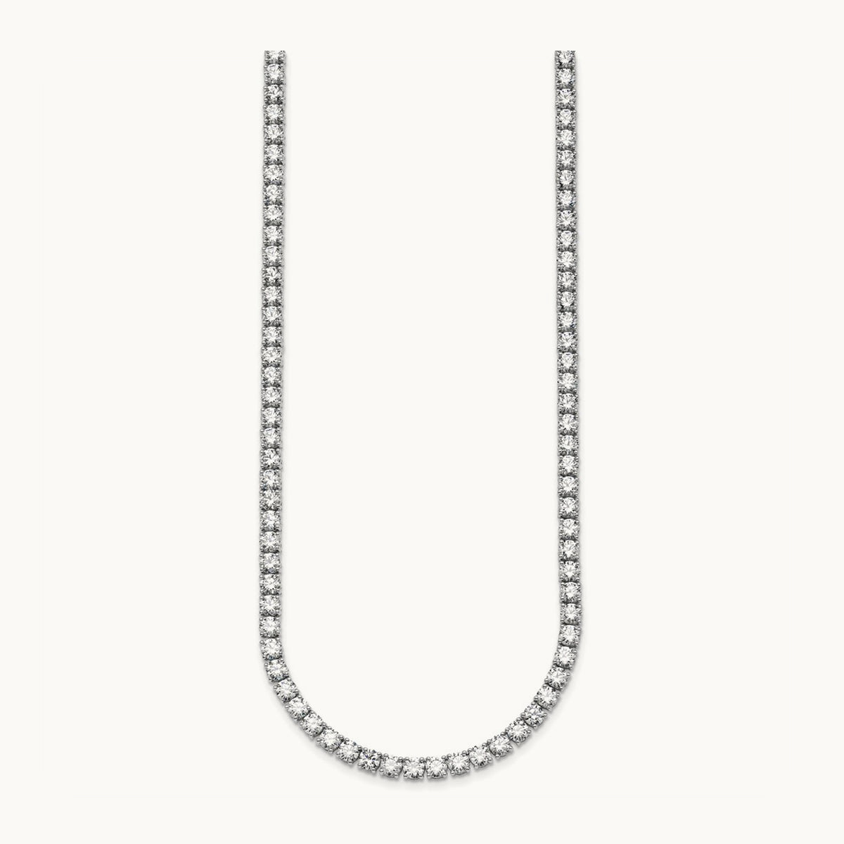 Straight Tennis Necklace, 27 1/4-36 ct Lab-Grown Diamond