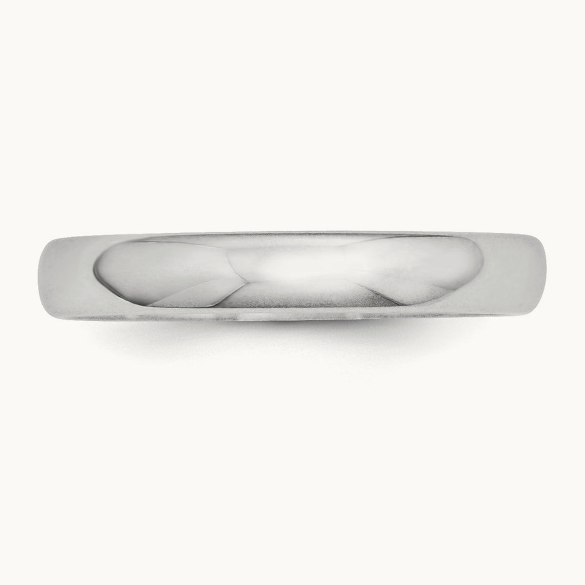 Half-Round Wedding Band — Platinum, 3mm