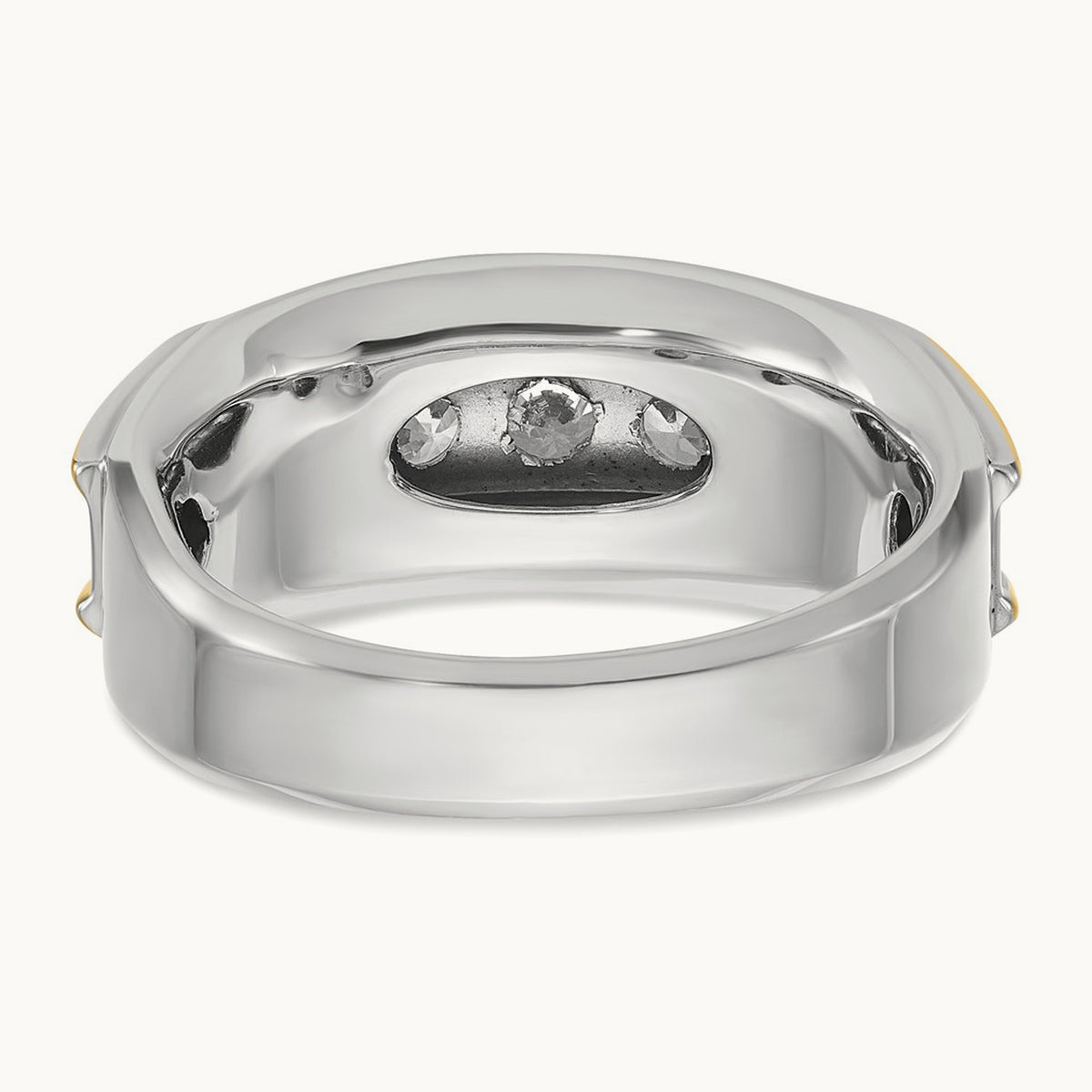 IBGoodman Men's Polished 5-Stone Diamond Ring, 14K Two-tone