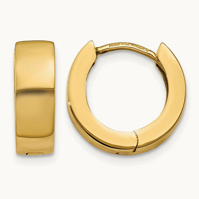 Hinged Hoop Earrings, 14K