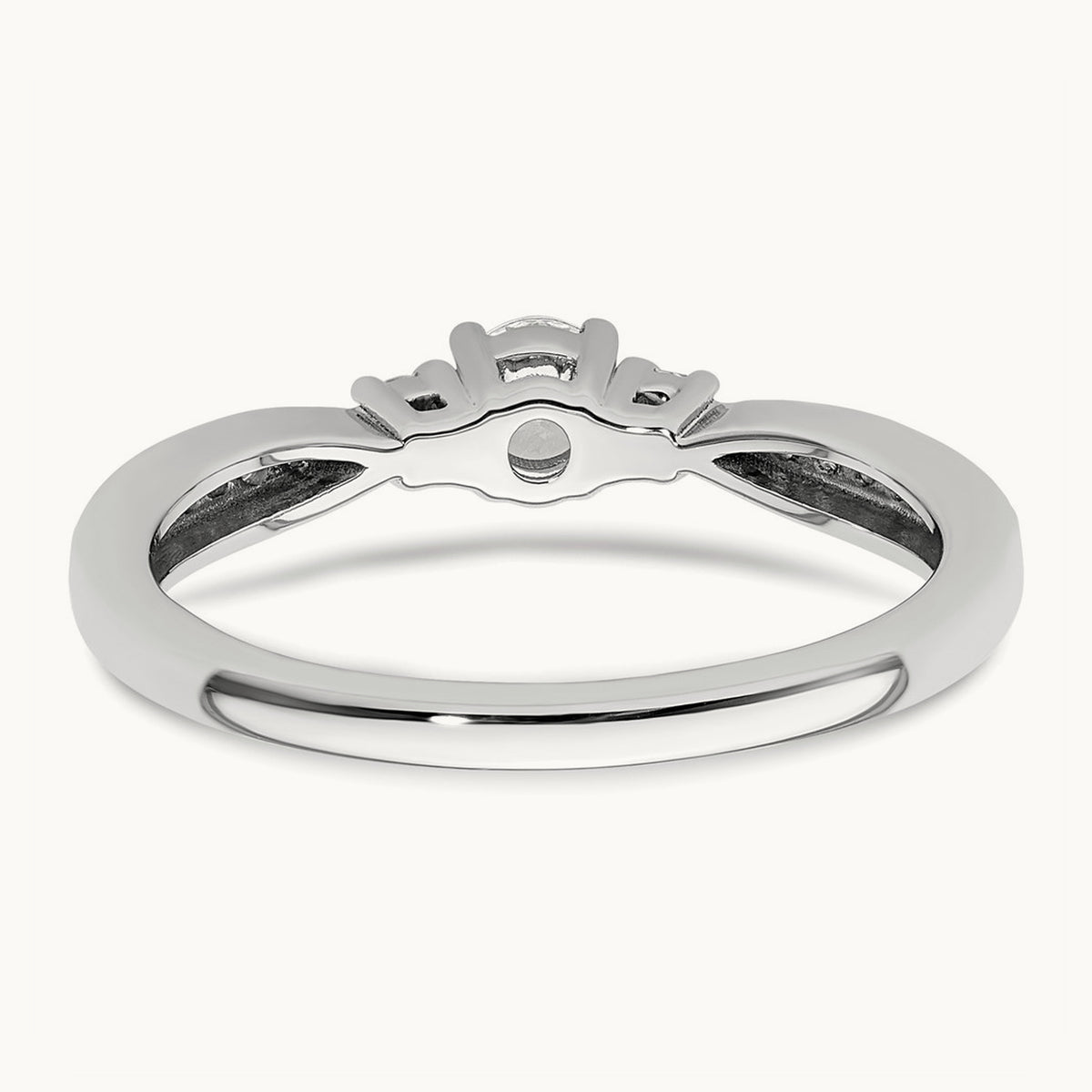Petite Engagement Ring, 0.25 ct tw Lab-Grown Diamond — 10K White Gold