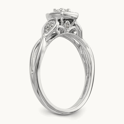 First Promise Complete Diamond Promise/Engagement Ring, 14K White Gold