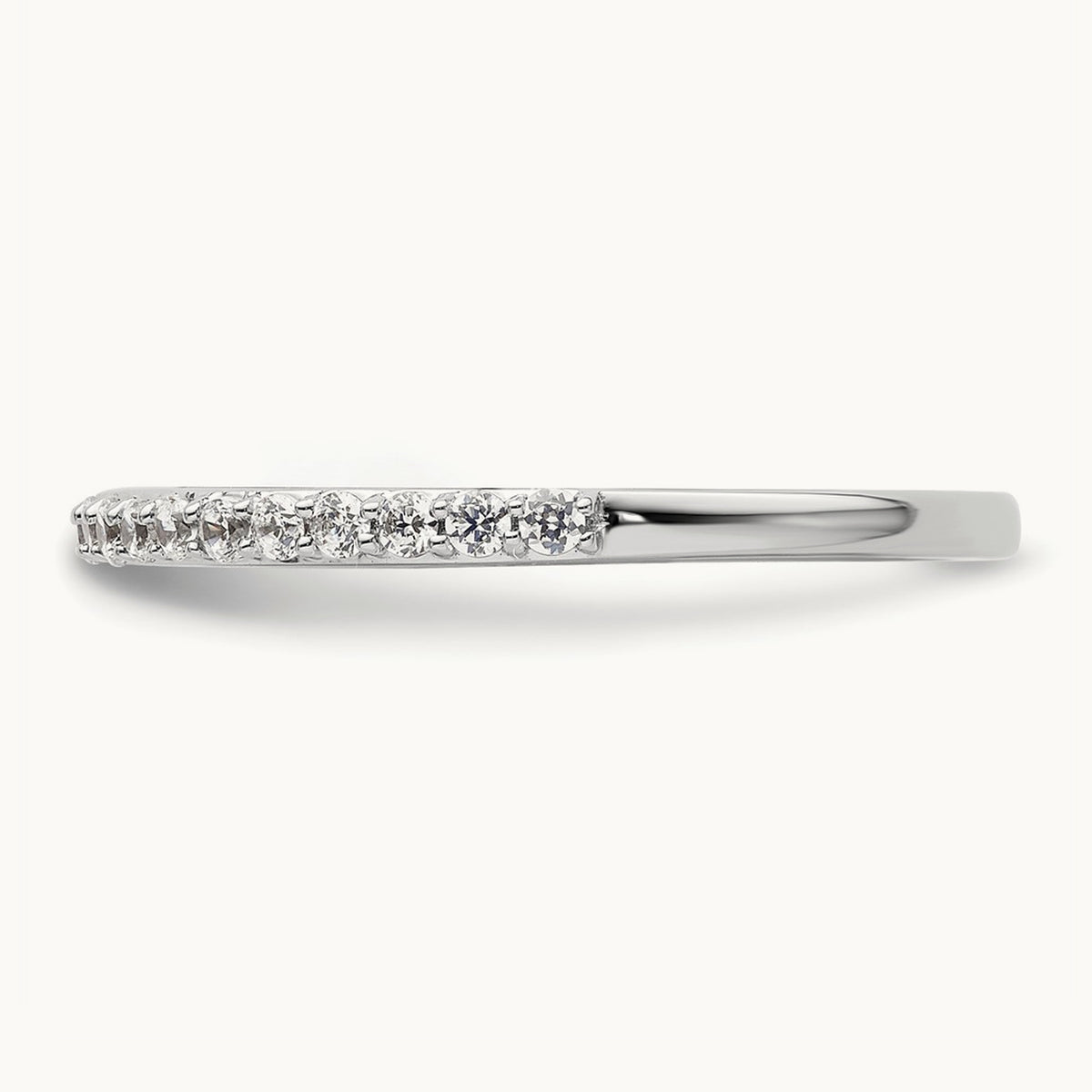 Diamond Wedding Band, 14K White Gold