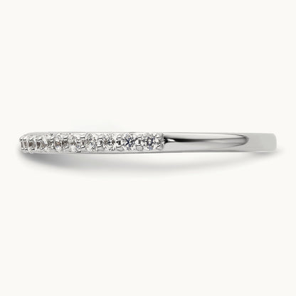 Diamond Wedding Band, 14K White Gold