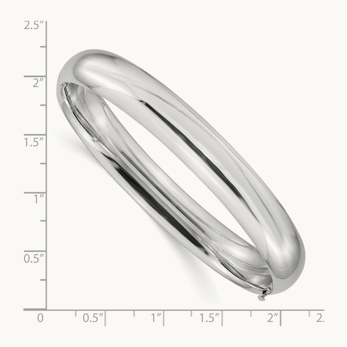 High Polished Hinged Bangle — 10.00mm
