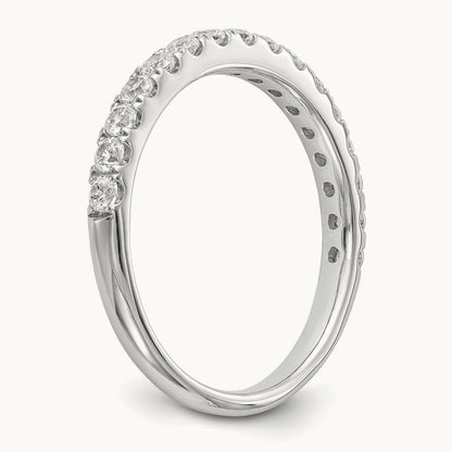 Diamond Wedding Band, 14K White Gold