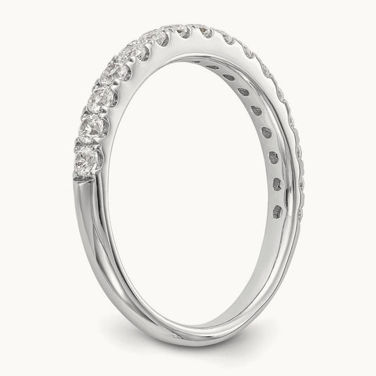 Diamond Wedding Band, 14K White Gold