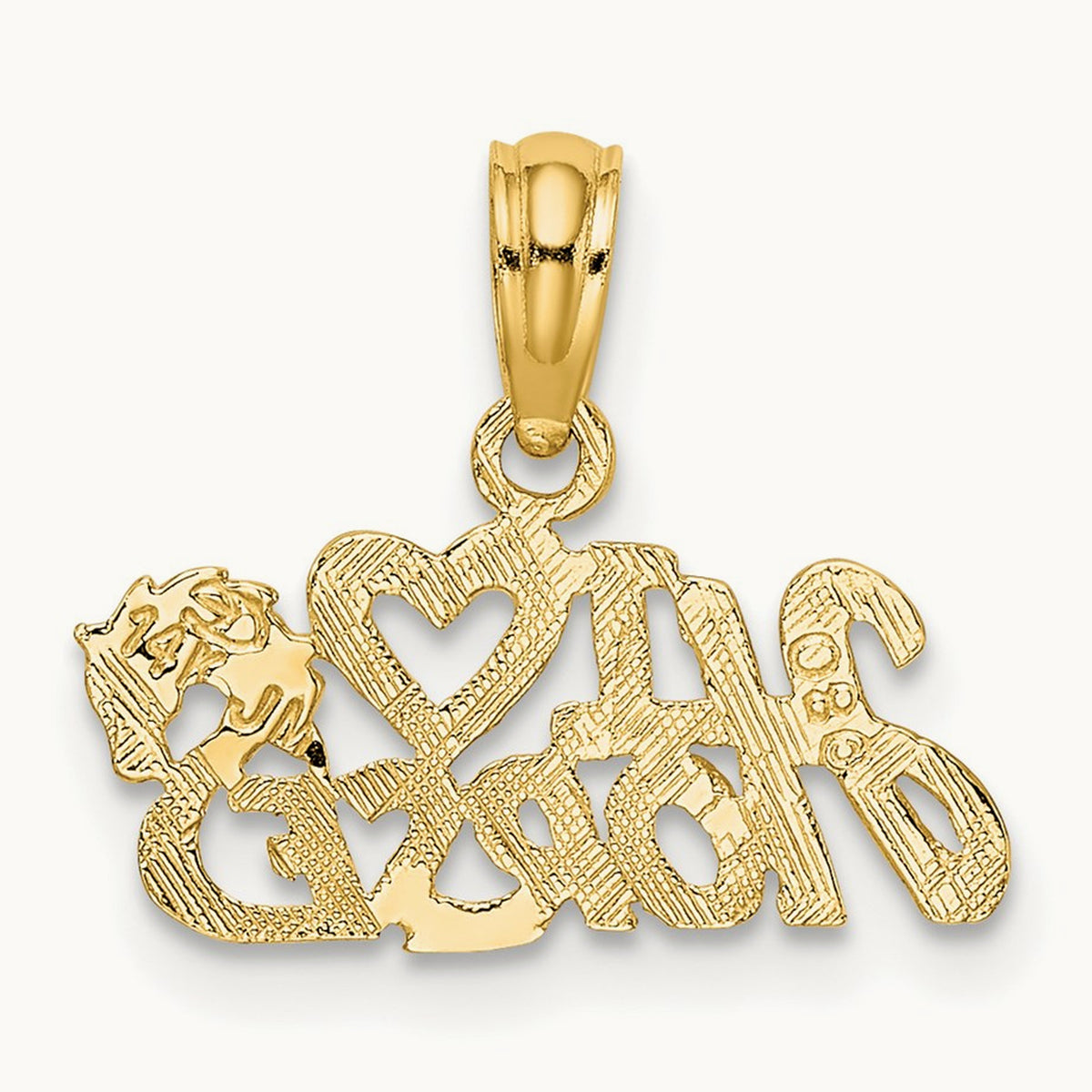 I HEART HORSES Charm, 14K