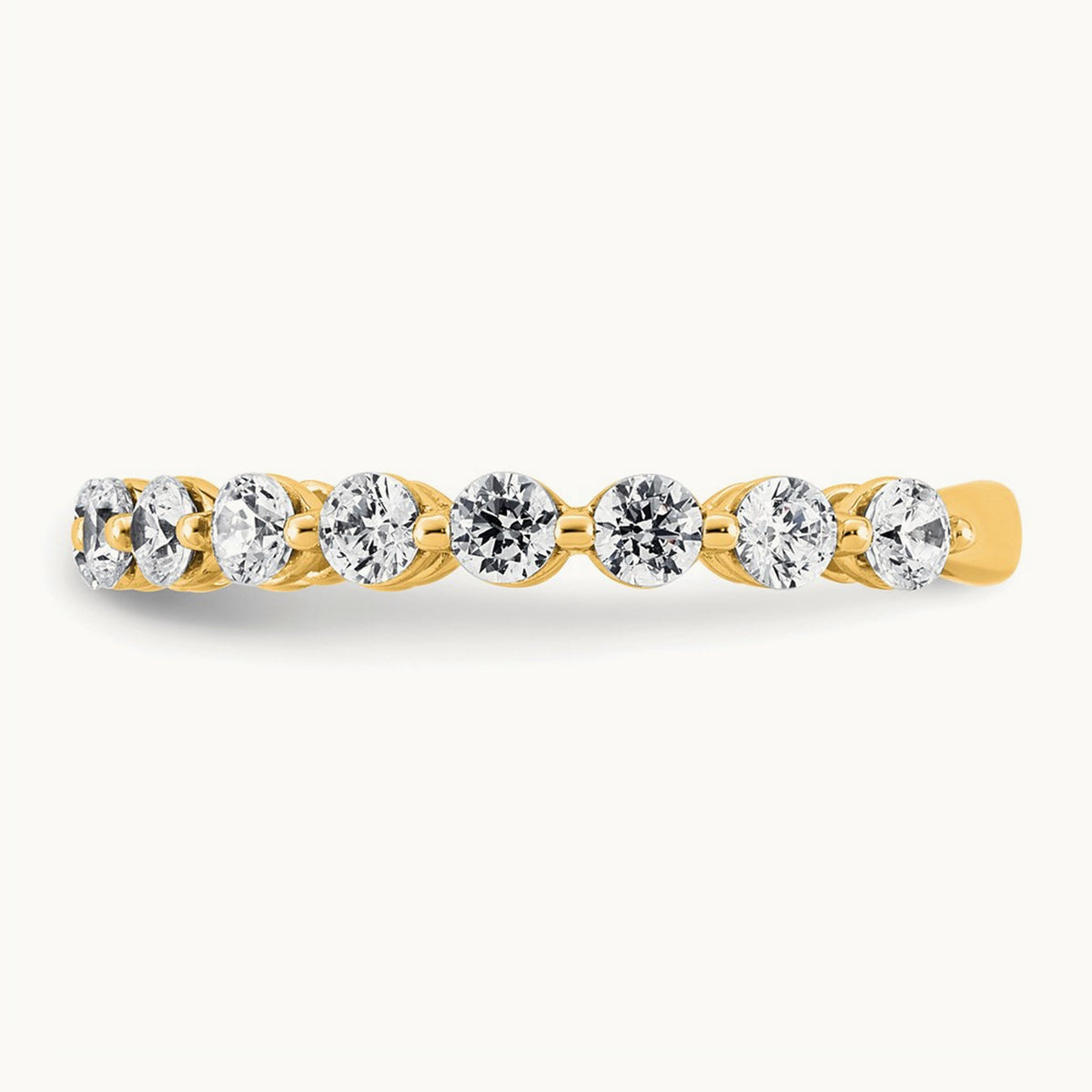 Wedding Band, 1.00 ct tw Lab-Grown Diamond — 14K Yellow Gold