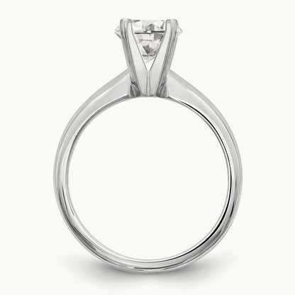 1/2ct. Medium-Weight Knife Edge 4-Prong Mounting, 14K White Gold