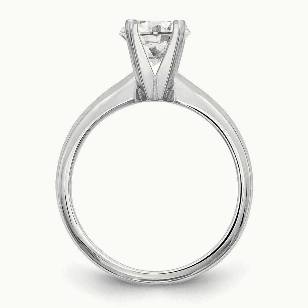 1.25ct. Medium-Weight Knife Edge 4-Prong Mounting, 14K White Gold
