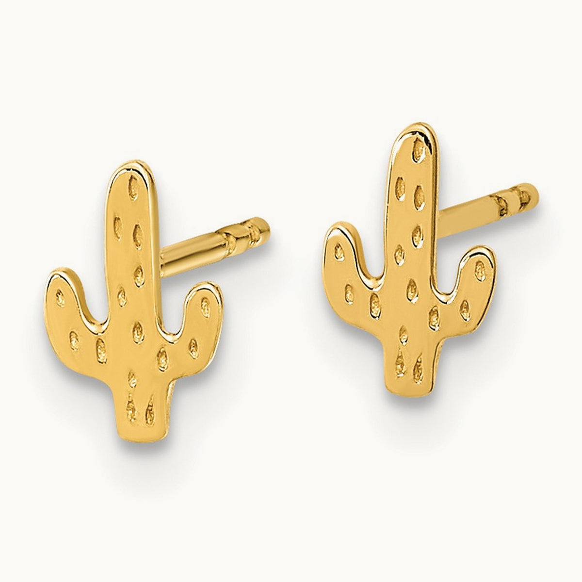 Polished Cactus Post Earrings — photo set