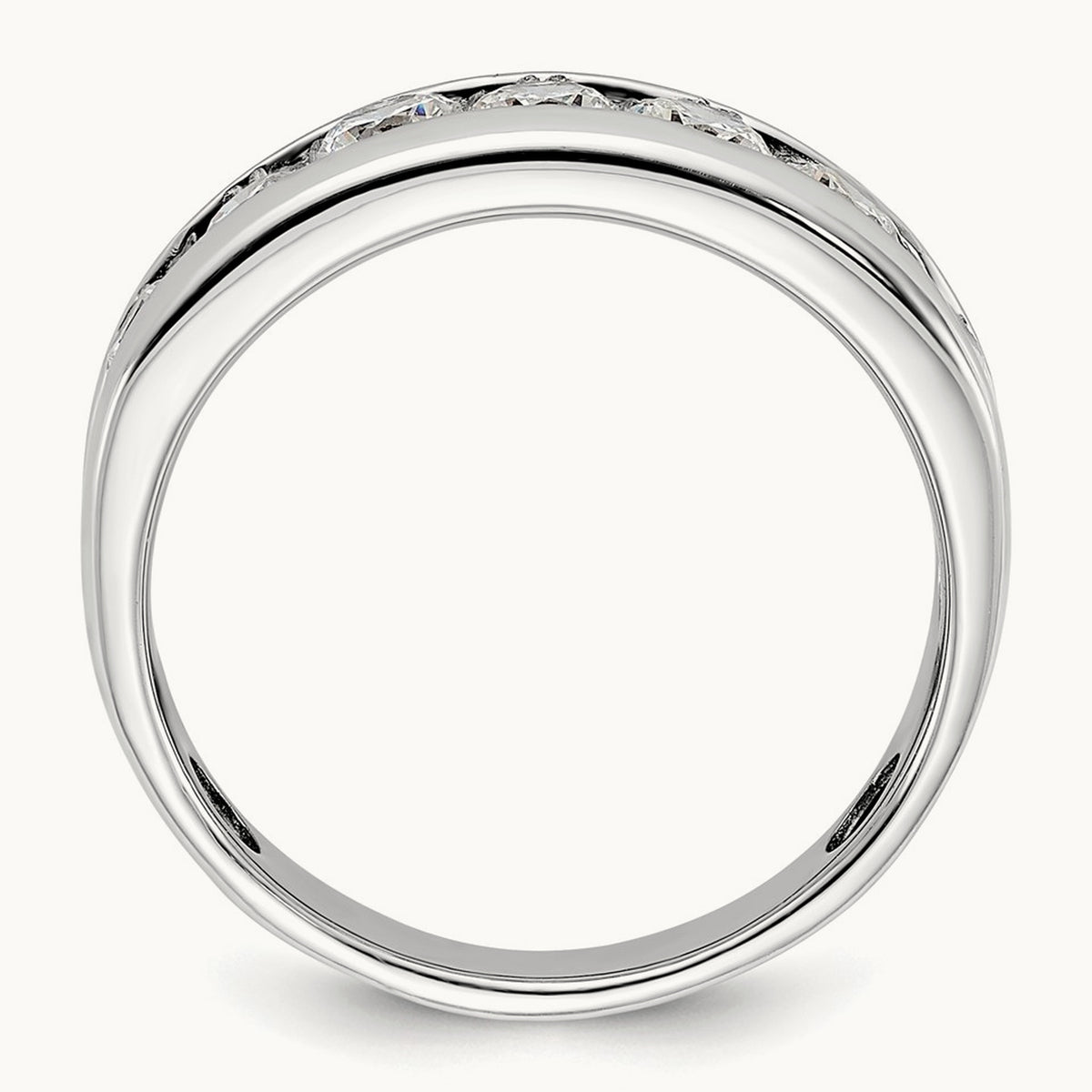 7 Stone Men's Ring, 1.00 ct tw Lab-Grown Diamond