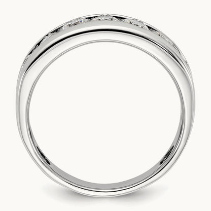 7 Stone Men's Ring, 1.00 ct tw Lab-Grown Diamond