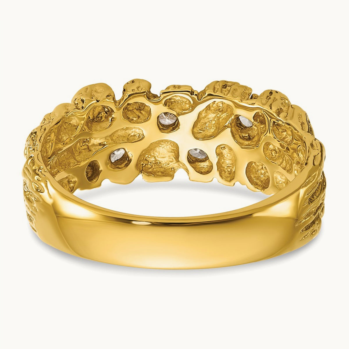 Natural Diamond Nugget Ring — 1/4 ct
