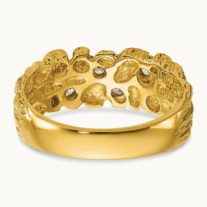 Natural Diamond Nugget Ring — 1/4 ct