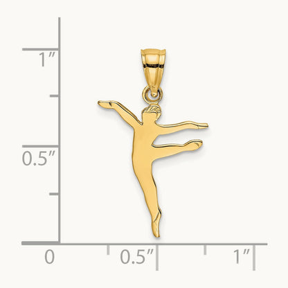 Polished Dancer Charm, 14K