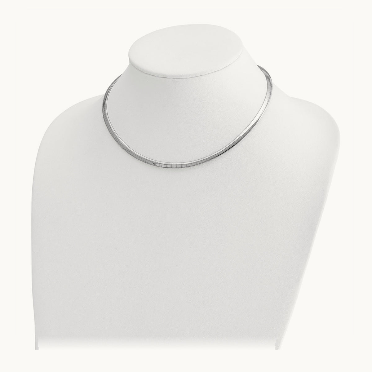 Lt Reversible Omega with extender Necklace — 16mm, 4mm