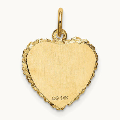 SWEET Sixteen Heart Charm, 14K