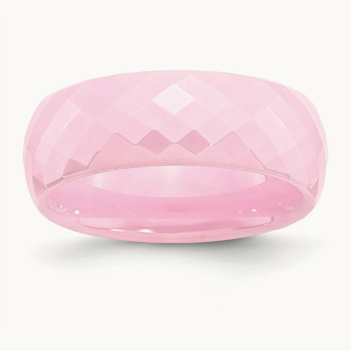 Faceted Polished Band — 7.5mm