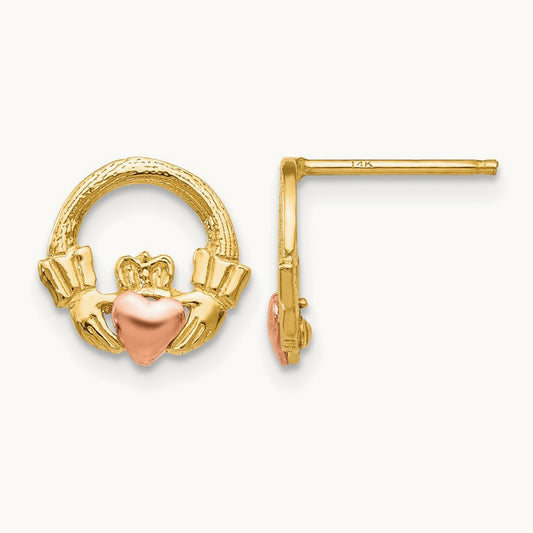 Claddagh Post Earrings — photo set