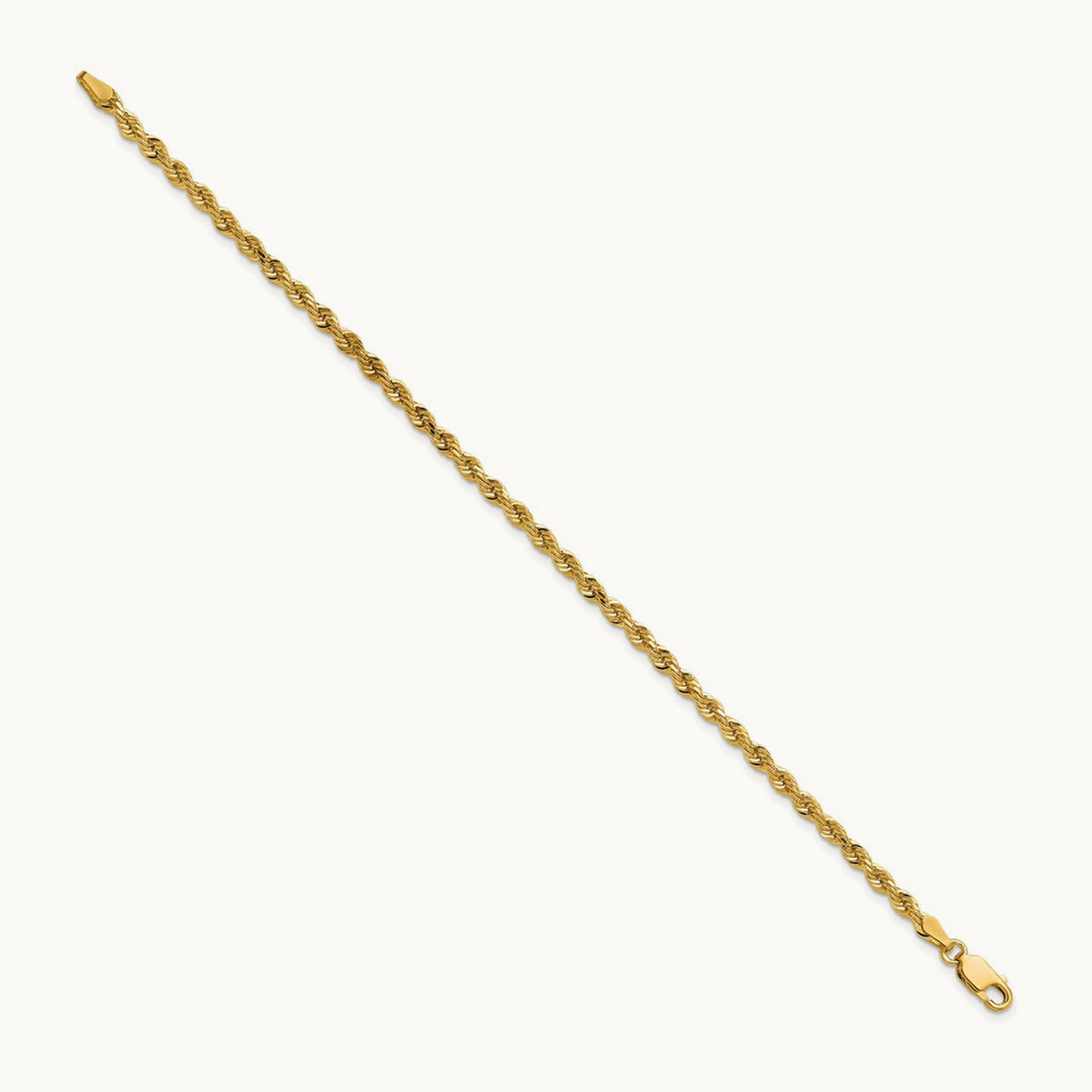 Diamond-cut Rope Chain — 3.0mm
