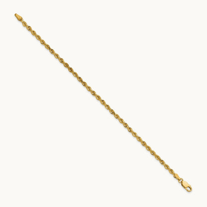 Diamond-cut Rope Chain — 3.0mm